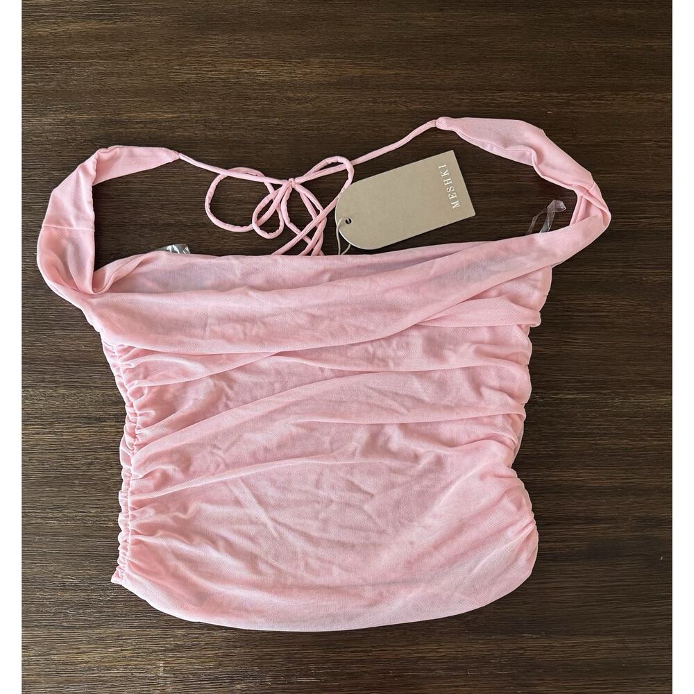 Meshki Candy Pink Crop Top Women’s Medium Brooklyn NWT - Picture 10 of 11